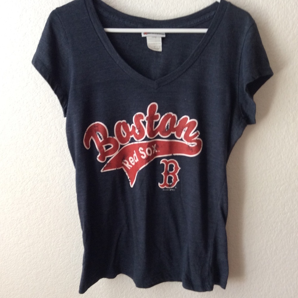 Boston Red Sox distressed Graphic Baseball Tee XL